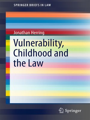 cover image of Vulnerability, Childhood and the Law